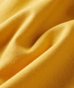 Kindershirt met lange mouwen 140 donker okerkleurig