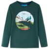 Kindershirt met lange mouwen 140 donkergroen