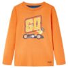 Kindershirt met lange mouwen 140 donkeroranje