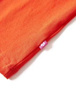 Kindershirt met lange mouwen 140 donkeroranje