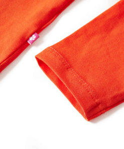 Kindershirt met lange mouwen 140 donkeroranje