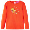 Kindershirt met lange mouwen 140 donkeroranje