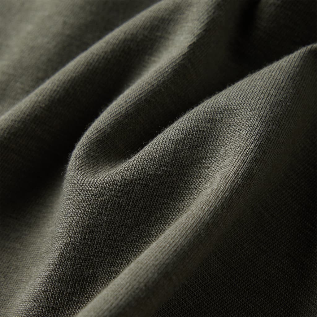 Kindershirt met lange mouwen 140 kakikleurig - Image 7