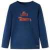 Kindershirt met lange mouwen 140 marineblauw