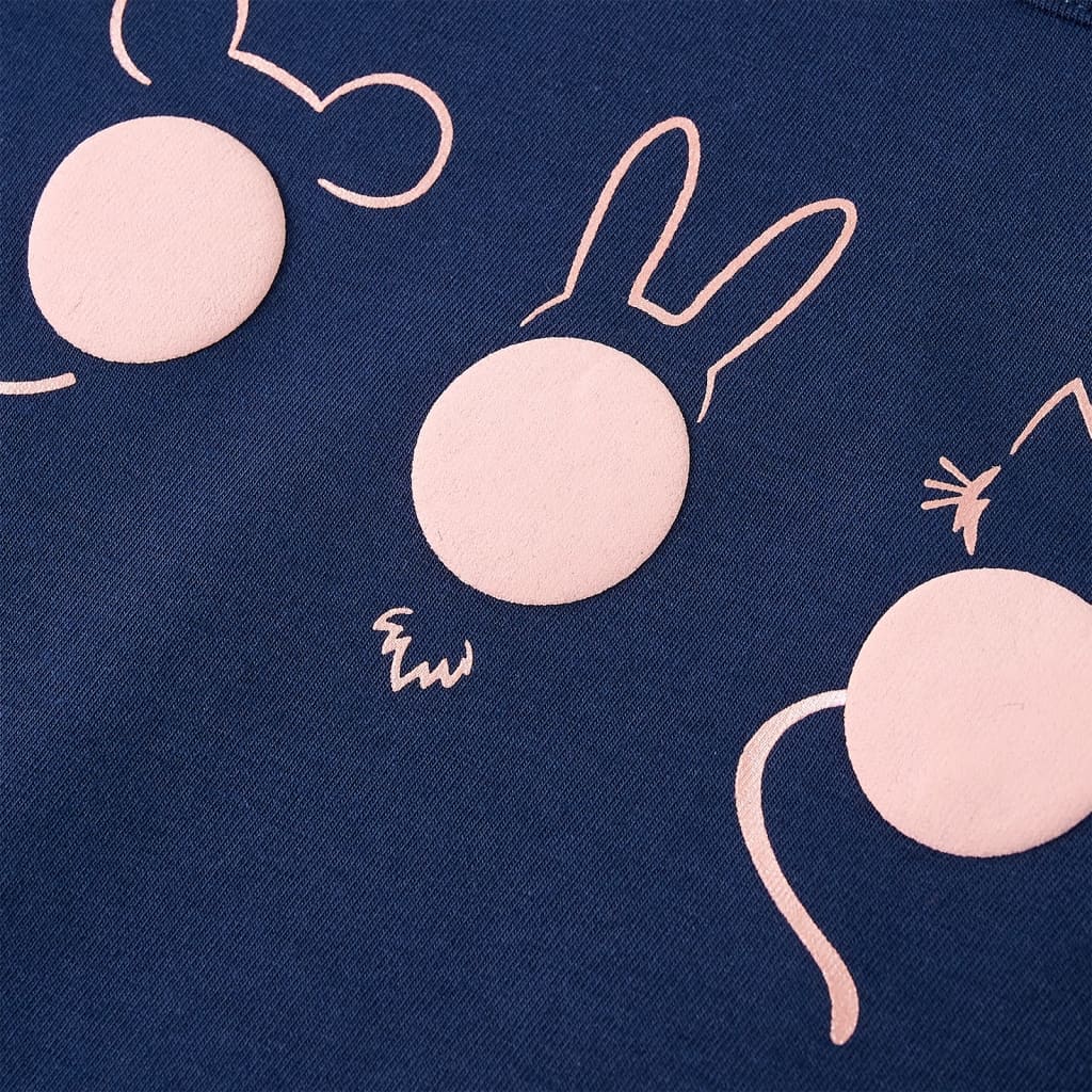 Kindershirt met lange mouwen 140 marineblauw - Image 5