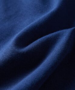 Kindershirt met lange mouwen 140 marineblauw