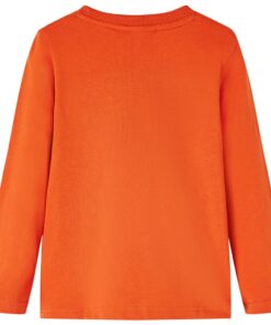 Kindershirt met lange mouwen 140 oranje