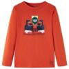 Kindershirt met lange mouwen 140 oranje