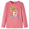 Kindershirt met lange mouwen 140 oudroze