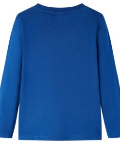 Kindershirt met lange mouwen 92 donkerblauw