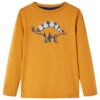 Kindershirt met lange mouwen 92 donkerokerkleurig