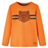 Kindershirt met lange mouwen 92 donkeroranje