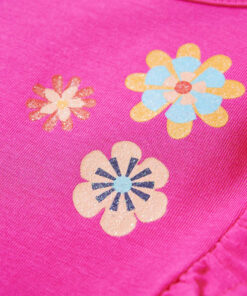 Kindershirt met lange mouwen 92 donkerroze