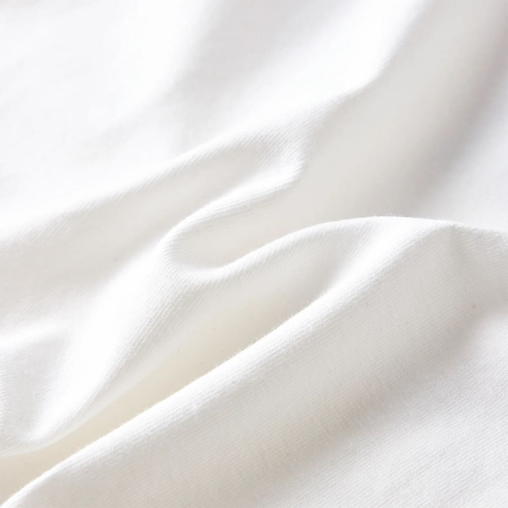 Kindershirt met lange mouwen 92 ecrukleurig