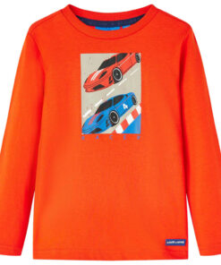 Kindershirt met lange mouwen 92 felroranje