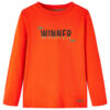 Kindershirt met lange mouwen 92 felroranje
