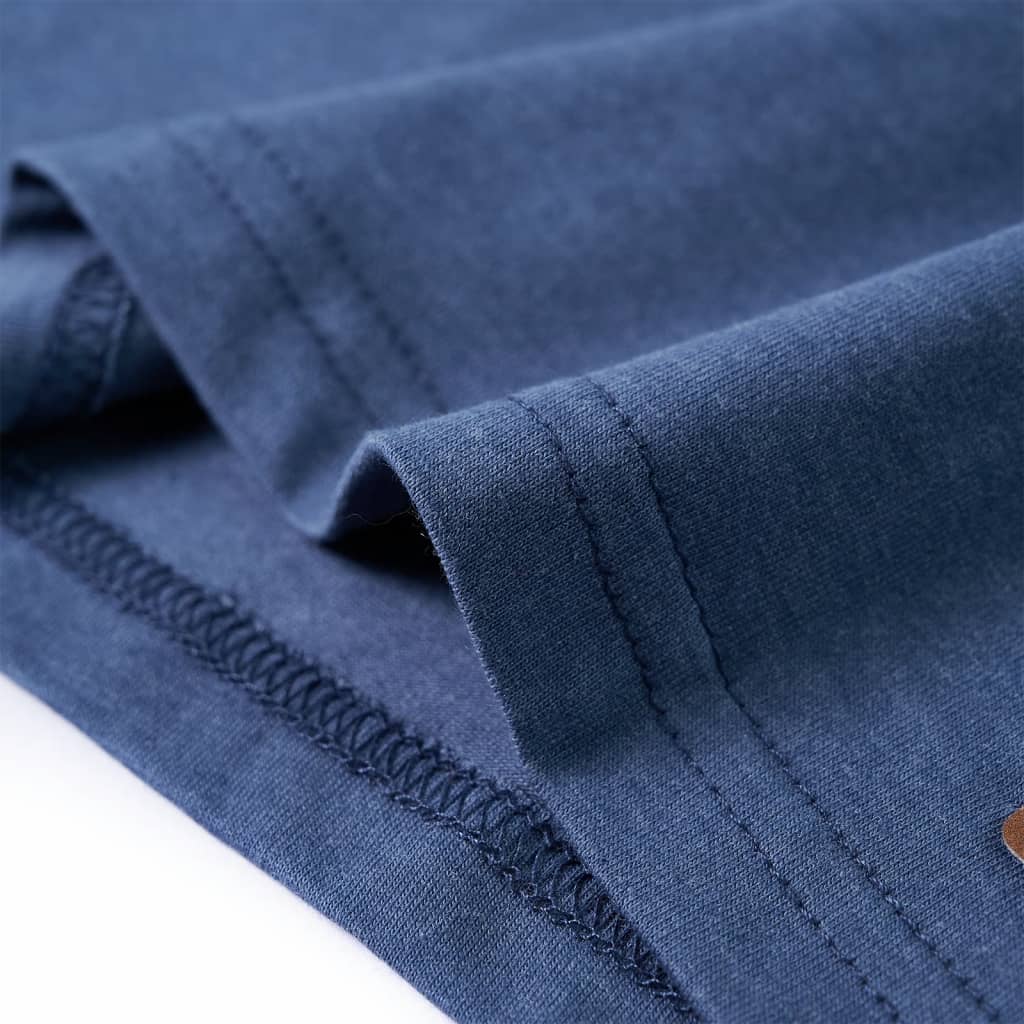 Kindershirt met lange mouwen 92 gemêleerd blauw - Image 6