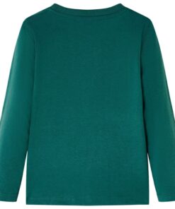 Kindershirt met lange mouwen 92 groen