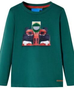 Kindershirt met lange mouwen 92 groen