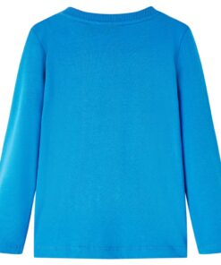 Kindershirt met lange mouwen 92 kobaltblauw