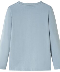 Kindershirt met lange mouwen 92 lichtblauw