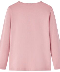 Kindershirt met lange mouwen 92 lichtroze