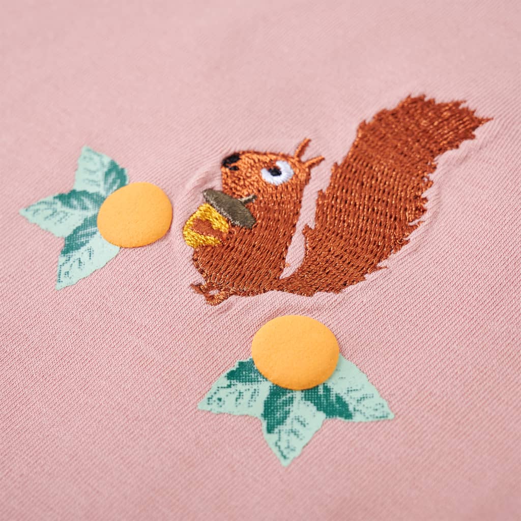 Kindershirt met lange mouwen 92 lichtroze - Image 4