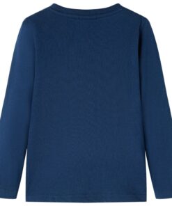 Kindershirt met lange mouwen 92 marineblauw