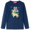 Kindershirt met lange mouwen 92 marineblauw