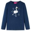 Kindershirt met lange mouwen 92 marineblauw