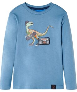 Kindershirt met lange mouwen 92 medium blauw