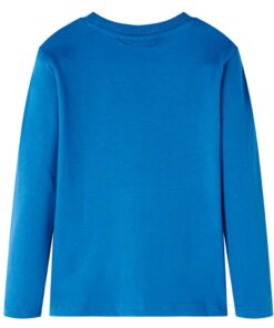 Kindershirt met lange mouwen 92 petrol