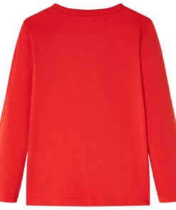 Kindershirt met lange mouwen 92 rood