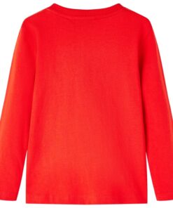 Kindershirt met lange mouwen 92 rood