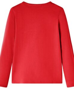 Kindershirt met lange mouwen 92 rood