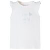 Kindershirt met mouwen met ruches 140 wit