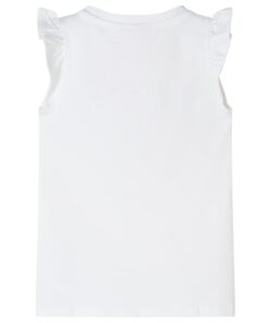 Kindershirt met mouwen met ruches 92 wit