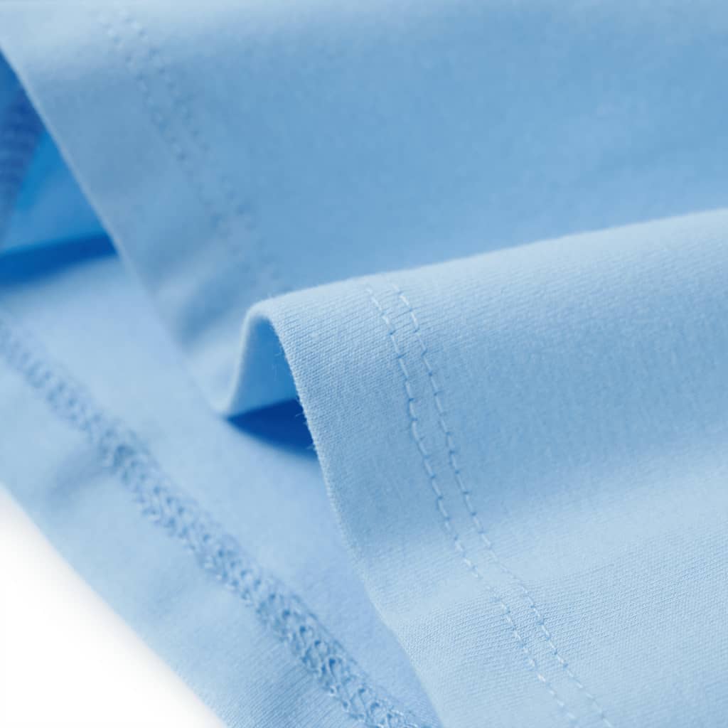 Kindershirt met ruches aan de mouwen 104 lichtblauw - Image 6