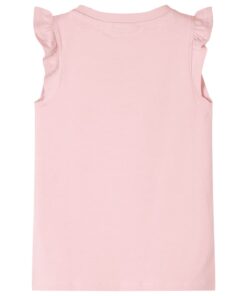 Kindershirt met ruches aan de mouwen 104 lichtroze