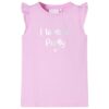 Kindershirt met ruches aan de mouwen 104 lila