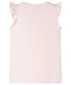 Kindershirt met ruches aan de mouwen 104 zachtroze