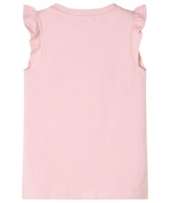 Kindershirt met ruches aan de mouwen 116 lichtroze