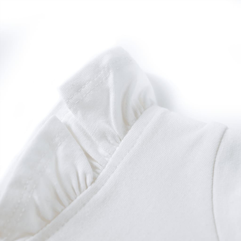 Kindershirt met ruches aan de mouwen 128 ecru - Image 4