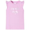 Kindershirt met ruches aan de mouwen 128 lila