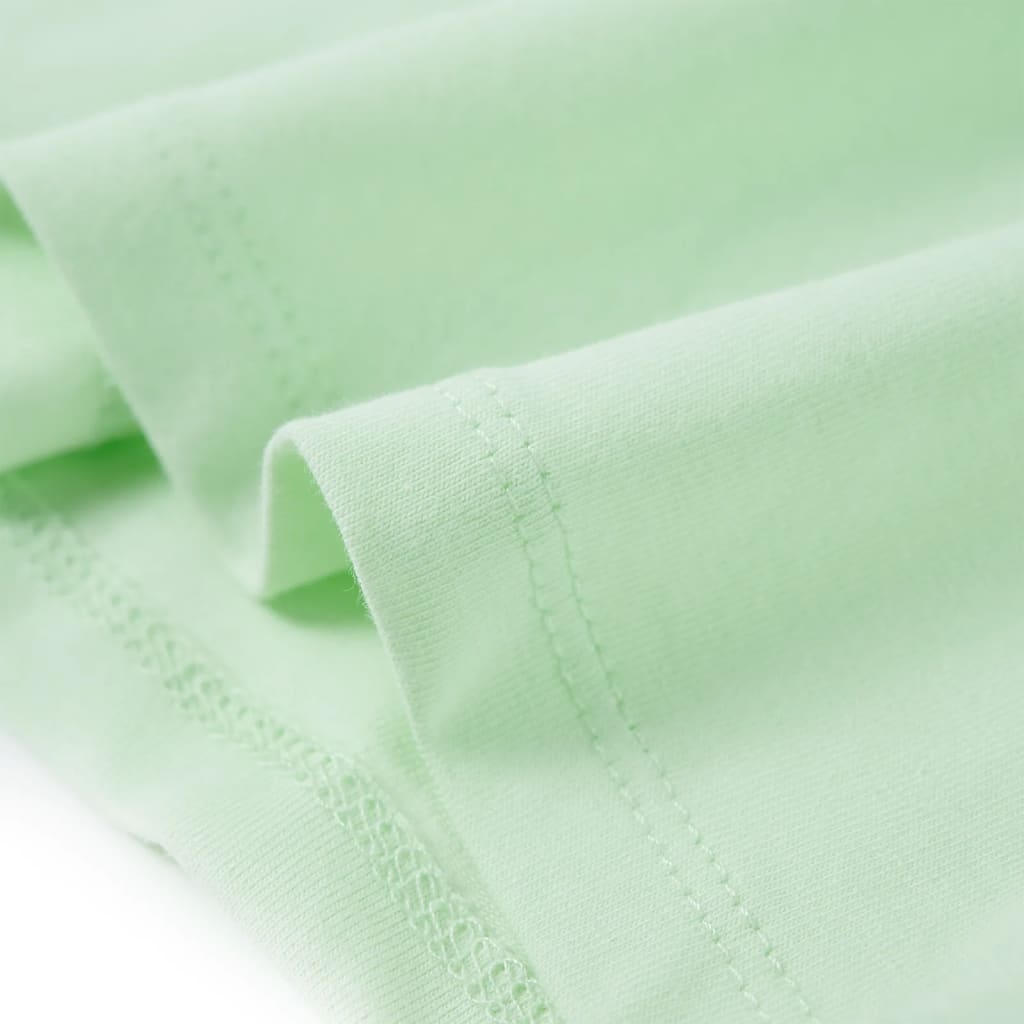 Kindershirt met ruches aan de mouwen 140 zachtgroen - Image 6