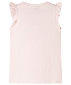 Kindershirt met ruches aan de mouwen 92 zachtroze