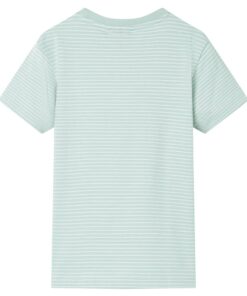 Kindershirt met strepen 92 lichtmint