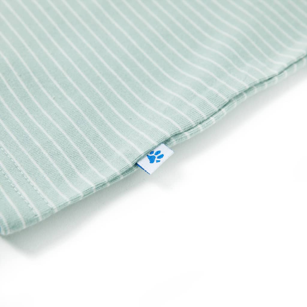 Kindershirt met strepen 92 lichtmint - Image 5