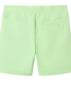 Kindershort 116 fluorescerend groen