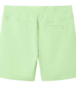 Kindershort 128 fluorescerend groen